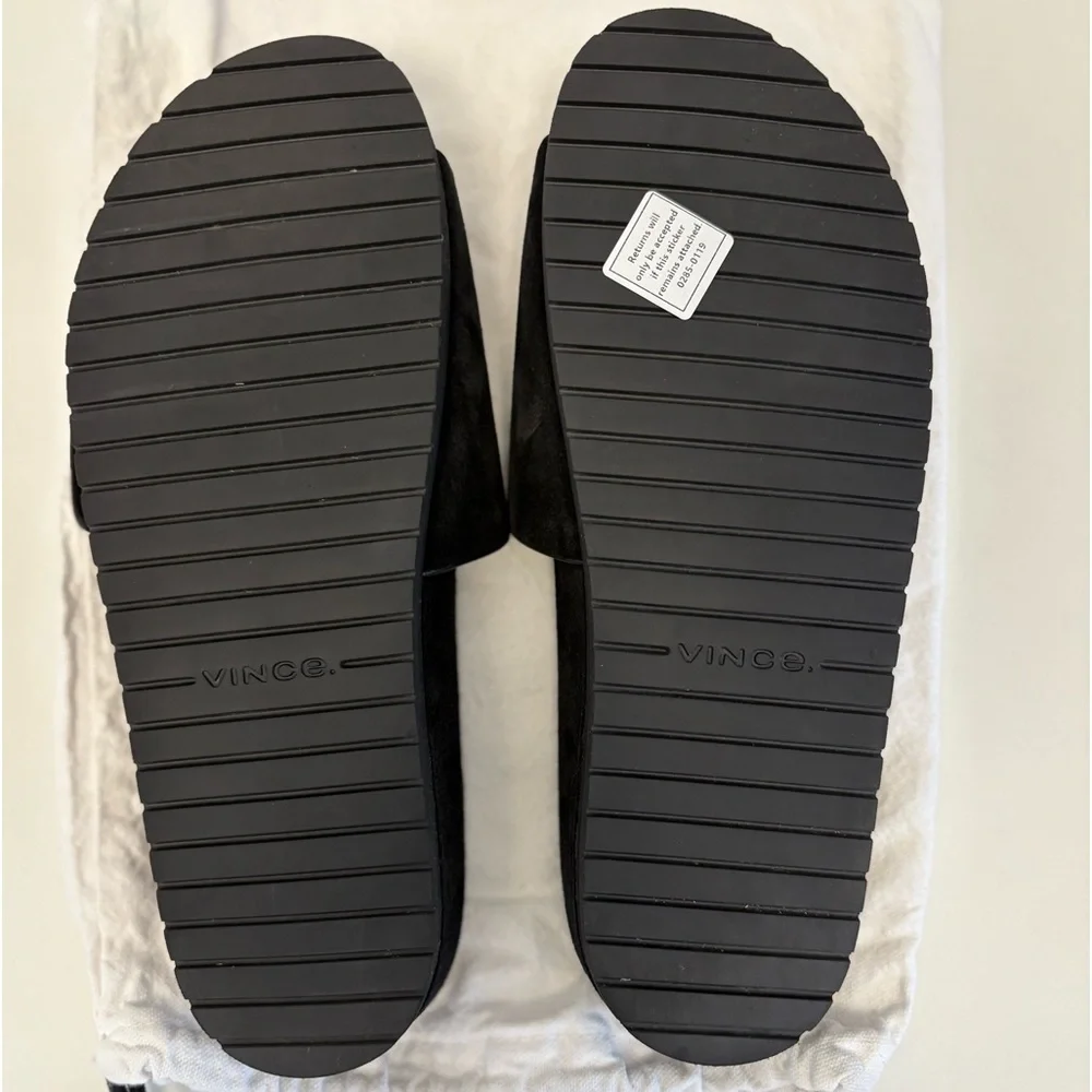 Vince Black Suede Grant Sandals NWOT/UNWORN. Size 9/9.5 - Picture 12 of 12